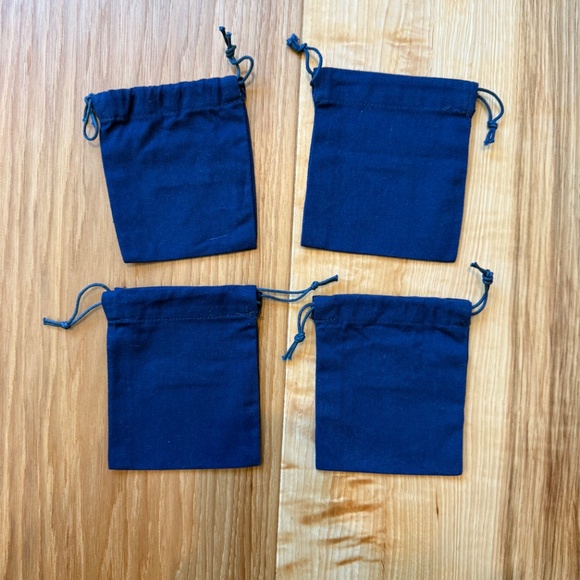 Set of 4 Miansai Navy Blue Dust Bags – 4.5"x4" – Excellent Condition - Picture 2 of 3